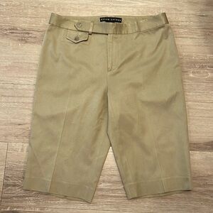 Ralph Lauren Black Label Women's Khaki Bermuda capris Shorts jorts